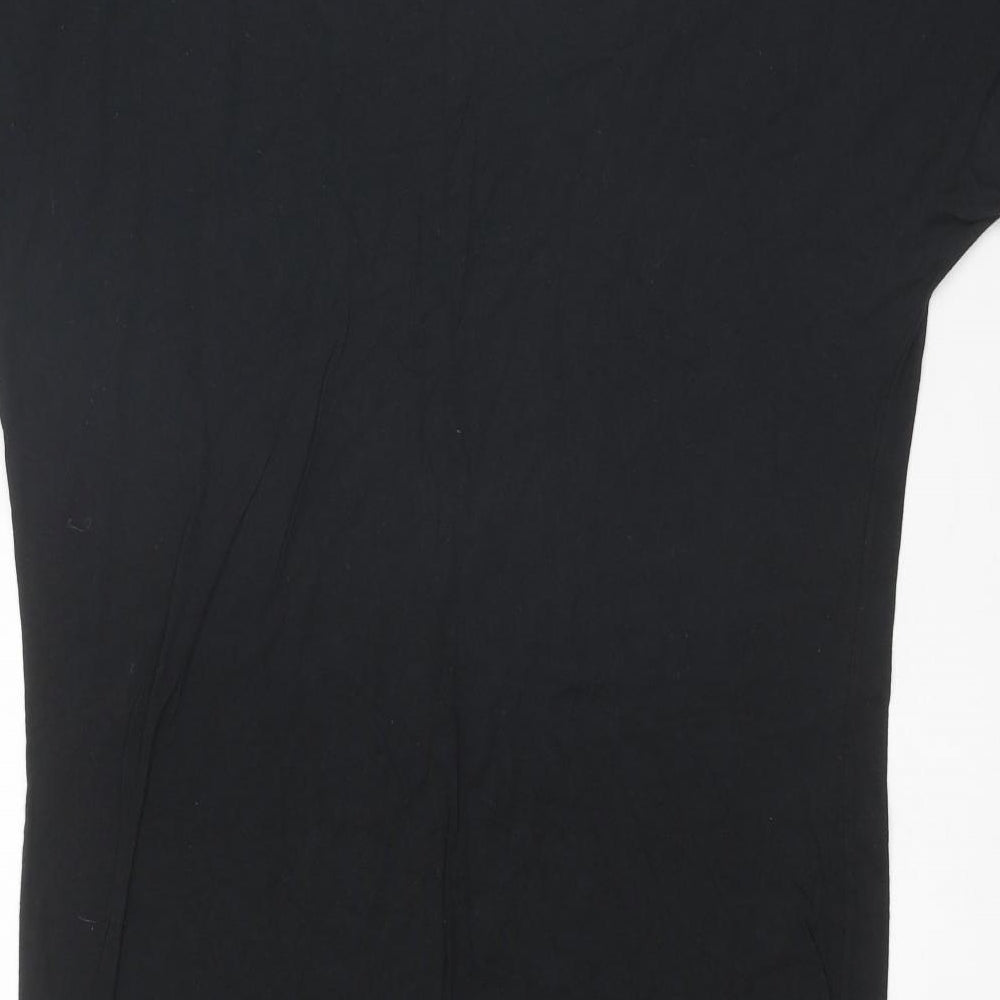 Gap Womens Black Cotton T-Shirt Dress Size L Round Neck Pullover - Love is Love