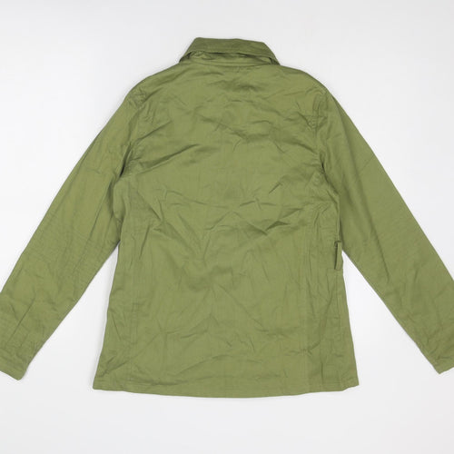 Anne Kanner Womens Green Jacket Size 12 Button