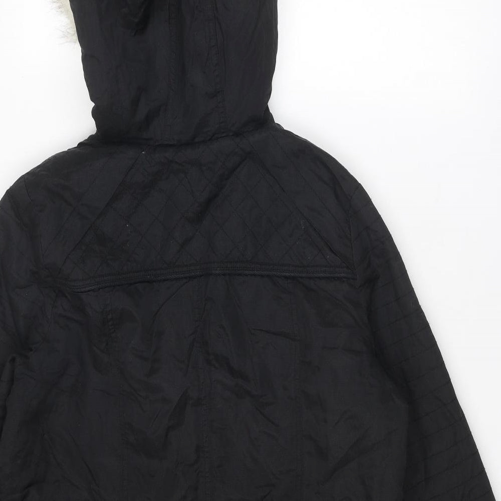 South Womens Black Jacket Size 14 Zip