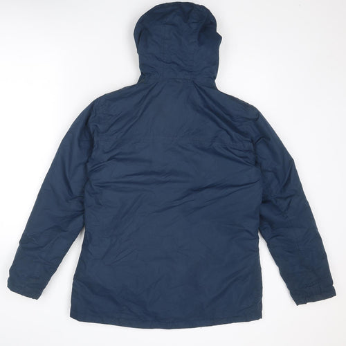 LIGHTHOUSE Womens Blue Windbreaker Jacket Size 12 Zip