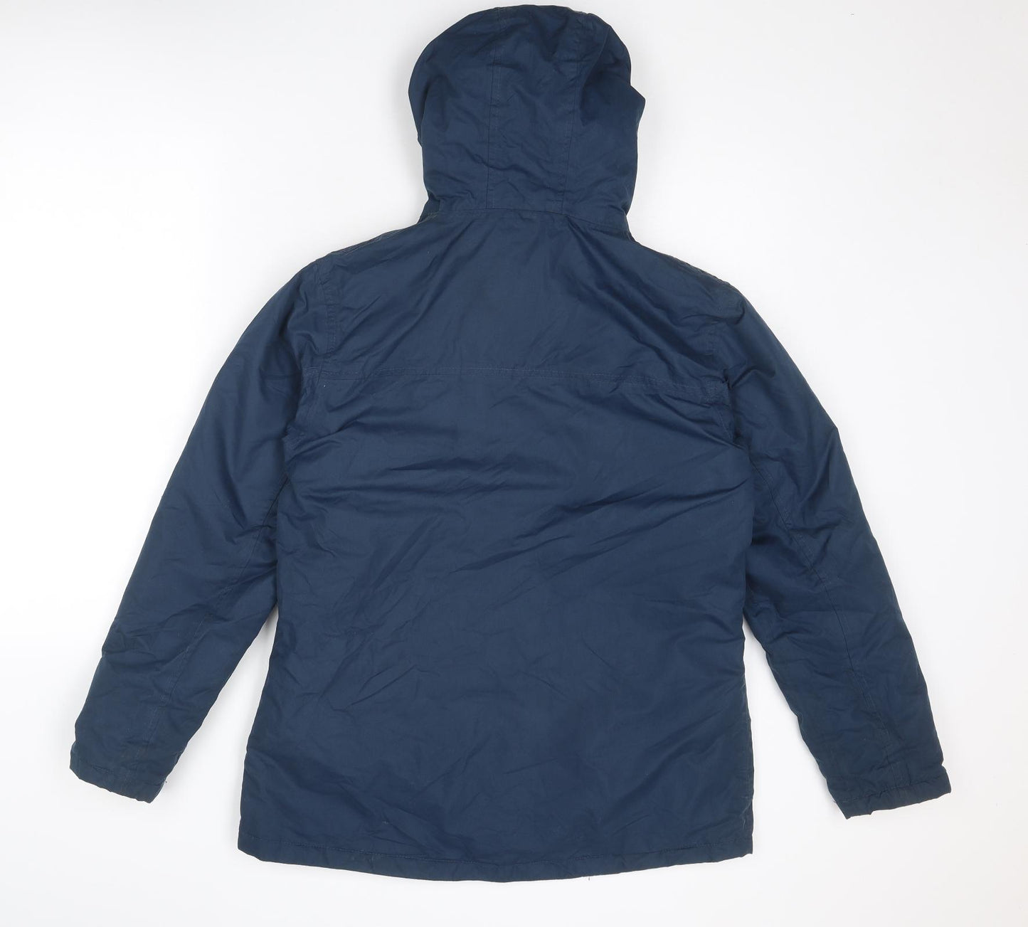 LIGHTHOUSE Womens Blue Windbreaker Jacket Size 12 Zip