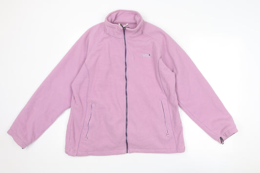 Regatta Womens Purple Jacket Size 16 Zip
