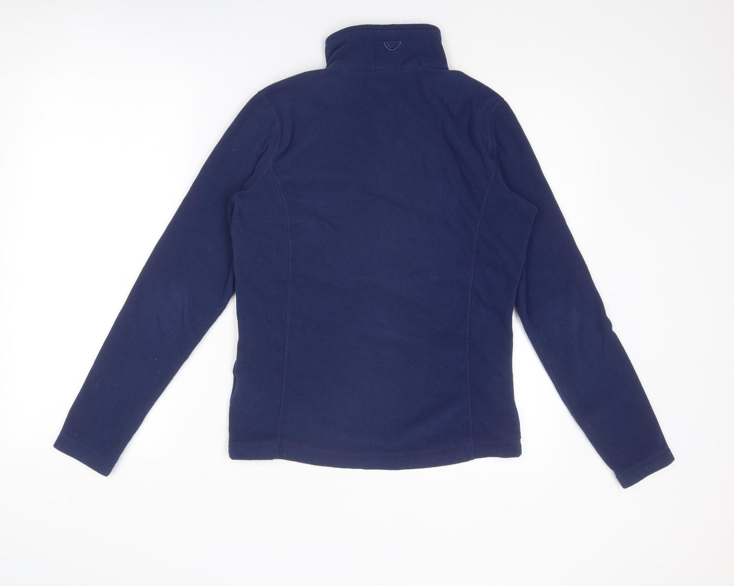 brasher Womens Blue Polyester Pullover Sweatshirt Size 10 Zip