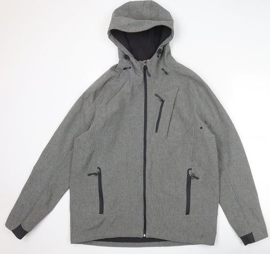 H&M Mens Grey Jacket Size L Zip