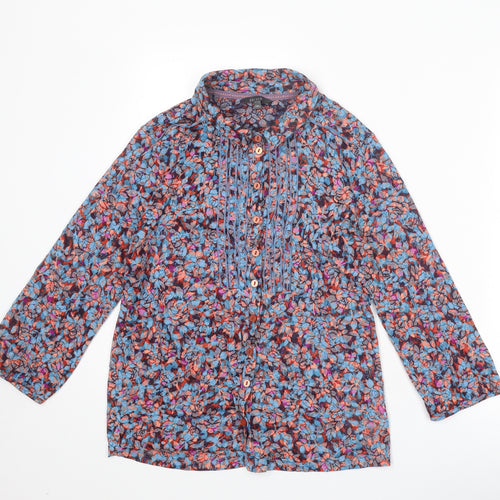 Per Una Womens Multicoloured Geometric Polyester Basic Button-Up Size 14 Collared