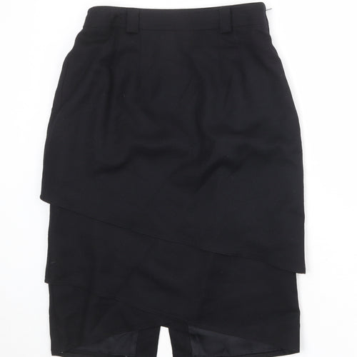 Betty Barclay Womens Black Wool A-Line Skirt Size 14 Zip