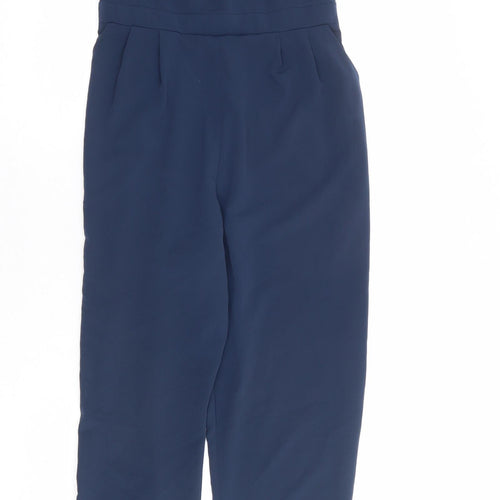 River Island Womens Blue Polyester Jumpsuit One-Piece Size 8 Zip