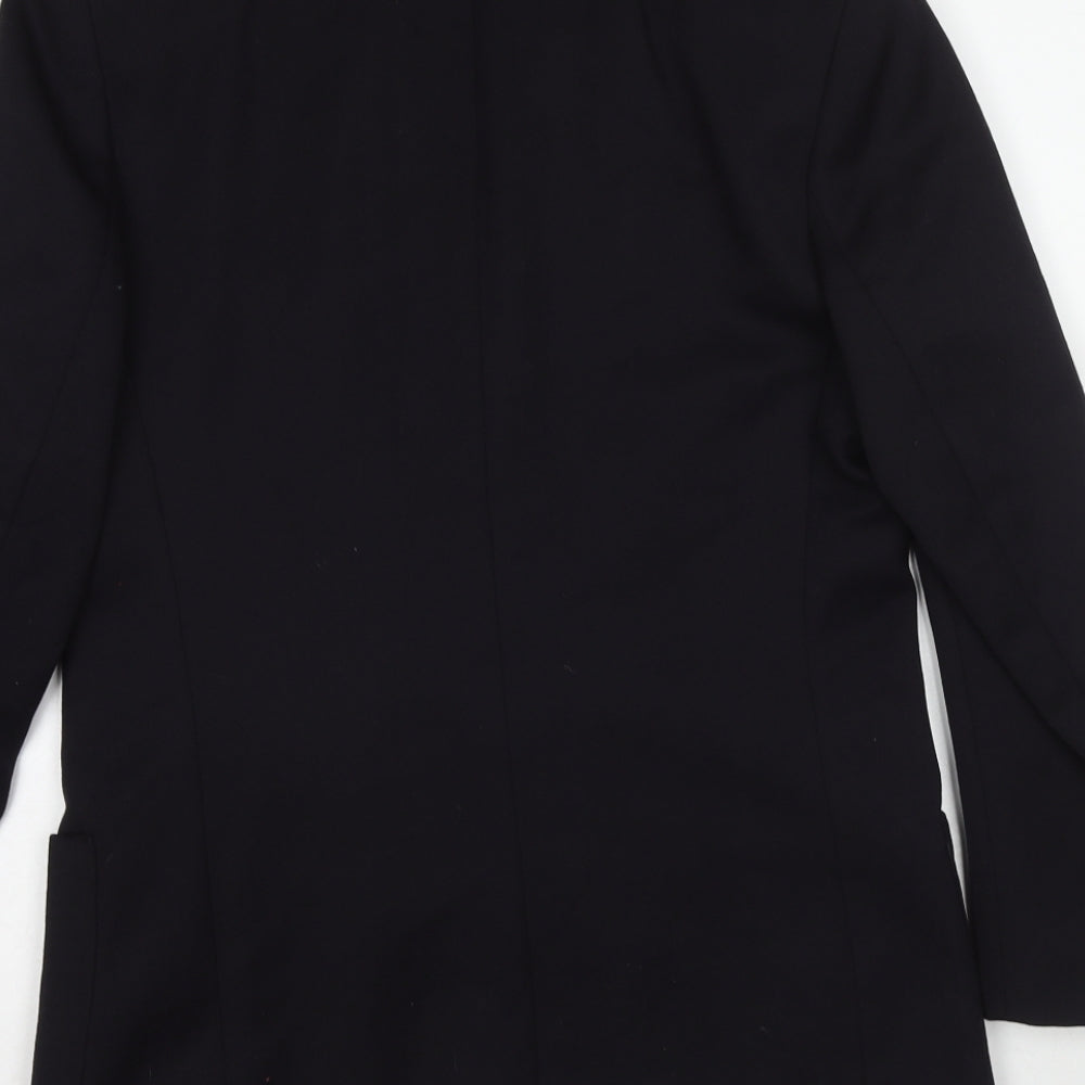 Marks and Spencer Womens Black Wool Jacket Blazer Size 8