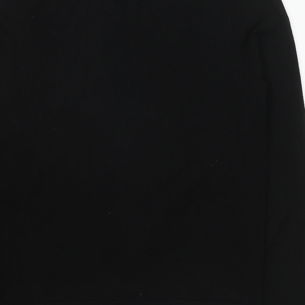 Kirkland Signature Womens Black Round Neck Polyester Cardigan Jumper Size M