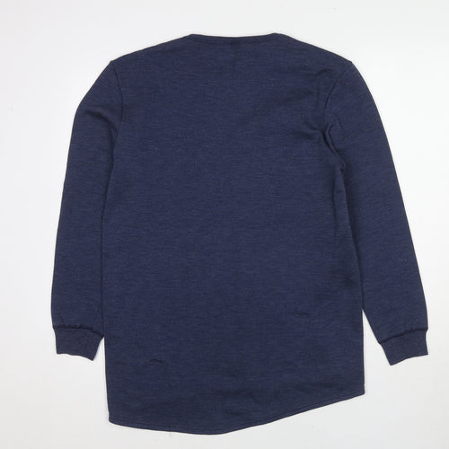 Damart Womens Blue Acrylic Pullover Sweatshirt Size L Pullover