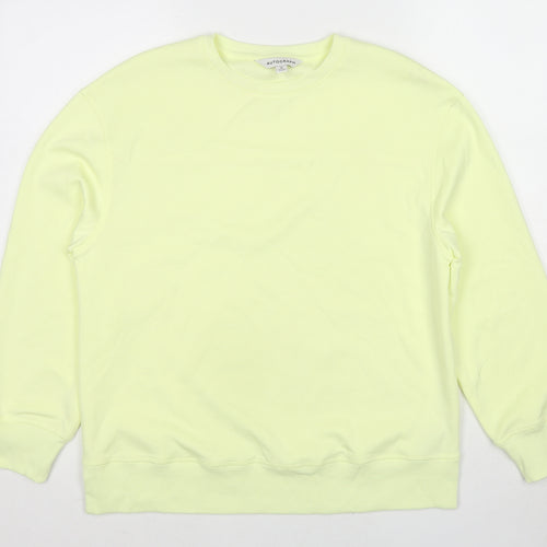 Autograph Womens Yellow Polyester Pullover Sweatshirt Size 10 Pullover