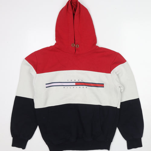 Tommy Hilfiger Mens Multicoloured Polyester Pullover Hoodie Size M