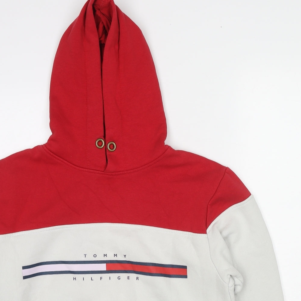 Tommy Hilfiger Mens Multicoloured Polyester Pullover Hoodie Size M