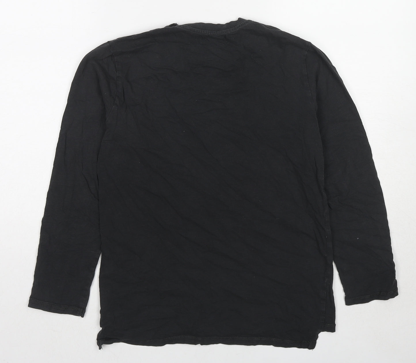 Zara Boys Grey Cotton Basic T-Shirt Size 10 Years Round Neck Pullover - Guitar