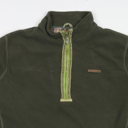 Portwest Mens Green Polyester Henley Sweatshirt Size L