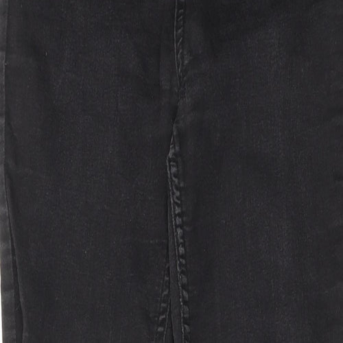 New Look Womens Black Cotton Skinny Jeans Size 8 Regular Zip