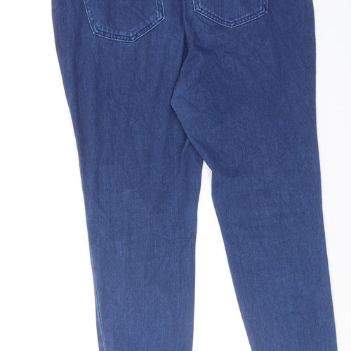 NEXT Womens Blue Cotton Jegging Jeans Size 16 Regular Zip