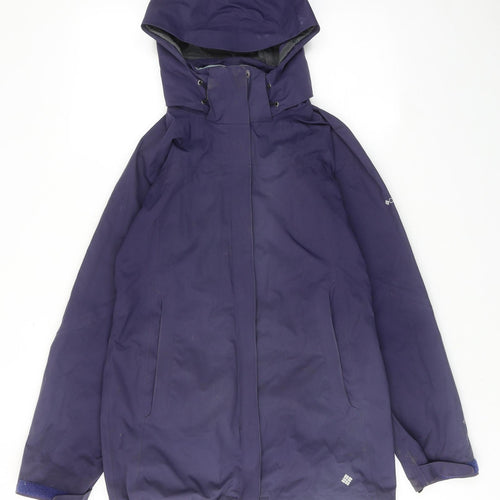Columbia Womens Purple Windbreaker Jacket Size S Zip