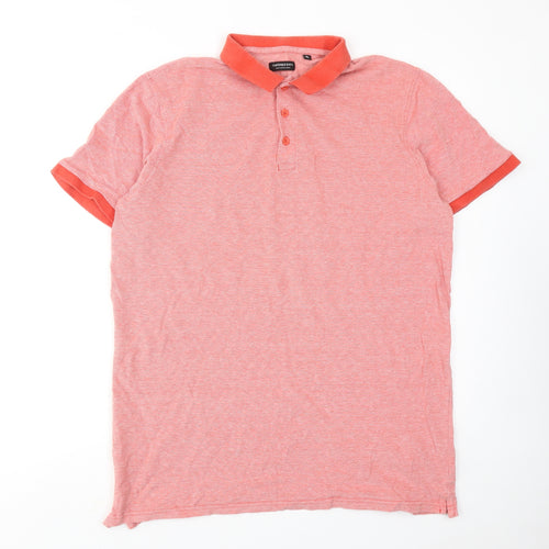 Capsule Mens Red Cotton Polo Size XL Collared Button