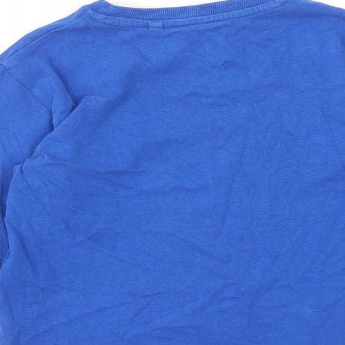 NEXT Boys Blue Cotton Basic T-Shirt Size 6 Years Round Neck Pullover