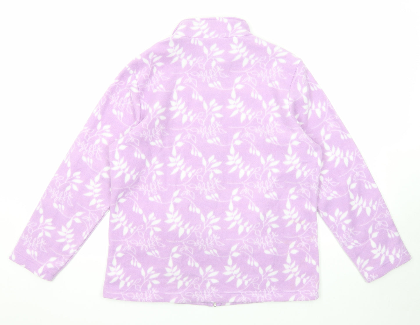 Anne De Lancay Womens Purple Geometric Jacket Size 18 Zip - Size 18-20