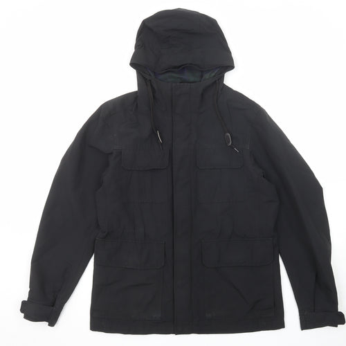Uniqlo Mens Black Windbreaker Jacket Size S Zip