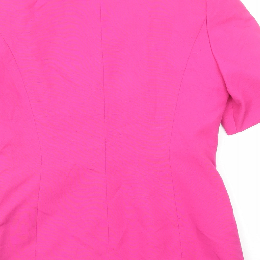 Richards Womens Pink Jacket Blazer Size 14 Button