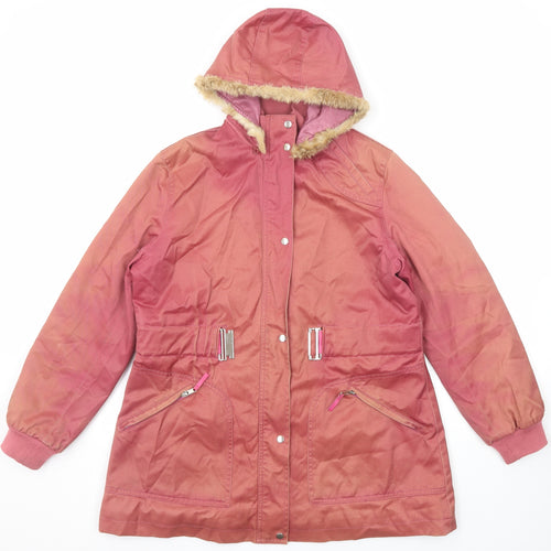 Macklon Womens Pink Jacket Size 10 Zip