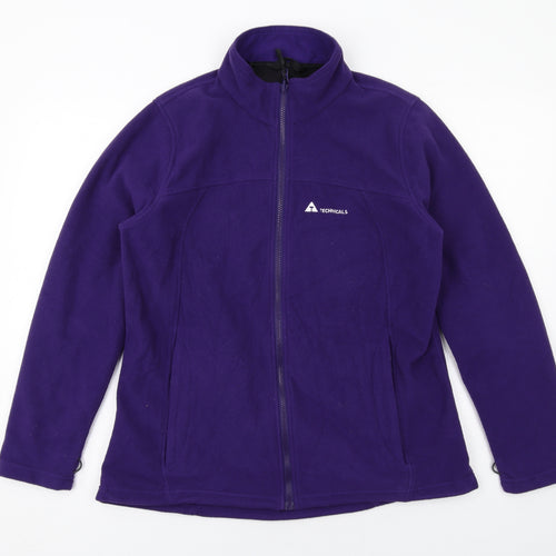 Technicals Womens Purple Jacket Size 16 Zip