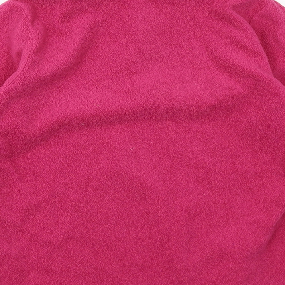 Quechua Girls Pink Polyester Pullover Sweatshirt Size 10 Years Zip