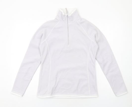 Mountain Warehouse Womens Grey Polyester Pullover Sweatshirt Size 8 Zip
