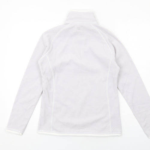 Mountain Warehouse Womens Grey Polyester Pullover Sweatshirt Size 8 Zip