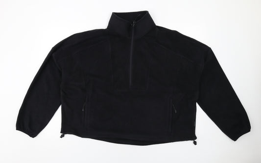 GOODMOVE Womens Black Polyester Pullover Sweatshirt Size 20 Zip