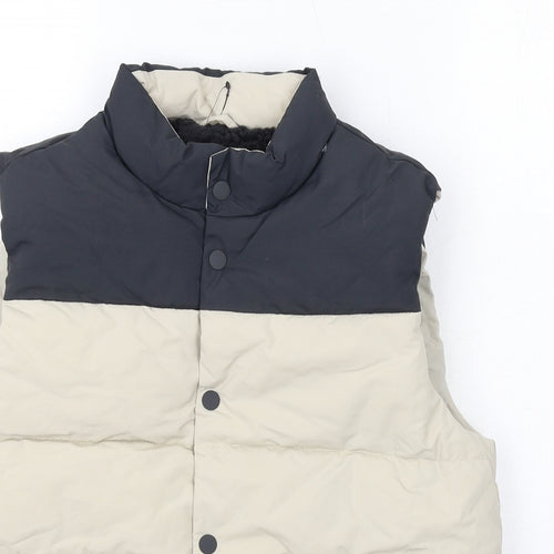 Marks and Spencer Boys Ivory Gilet Jacket Size 11-12 Years Snap