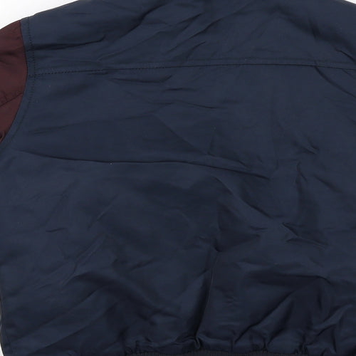 River Island Boys Blue Bomber Jacket Jacket Size 5-6 Years Zip