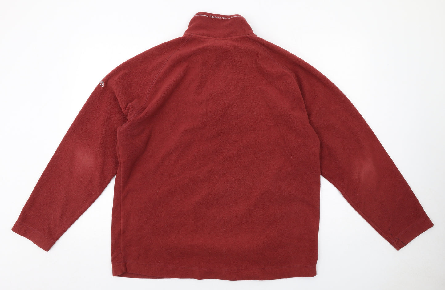 Craghoppers Mens Red Polyester Henley Sweatshirt Size XL