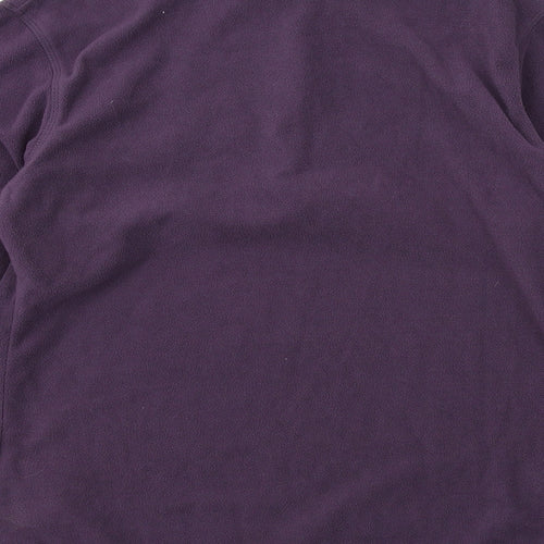 Regatta Womens Purple Polyester Pullover Sweatshirt Size 8 Zip