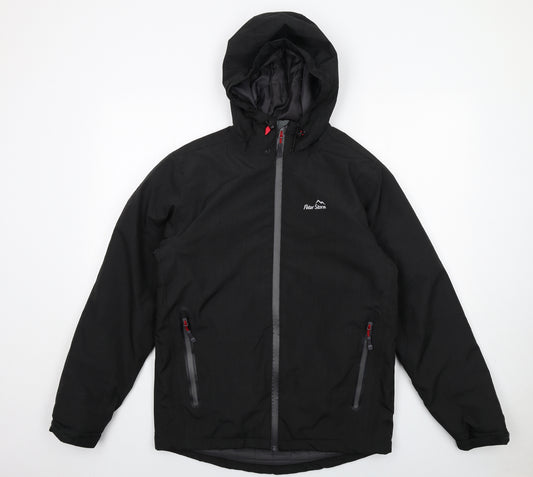 Peter Storm Mens Black Windbreaker Jacket Size S Zip