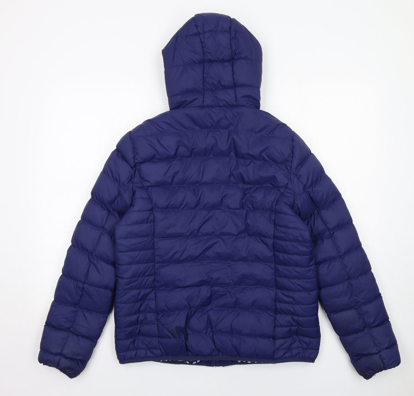 Crew Clothing Womens Blue Quilted Jacket Size 12 Zip