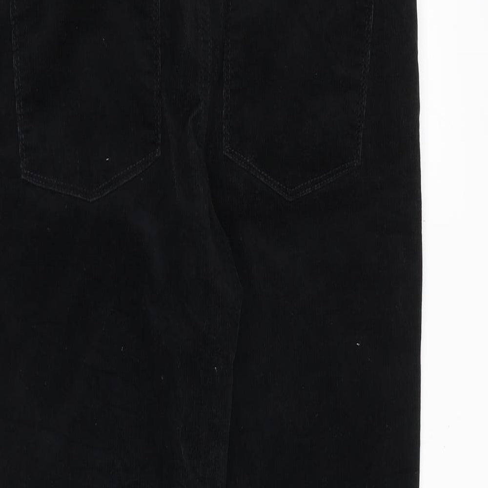 Gap Womens Black Cotton Trousers Size 29 in Regular Zip