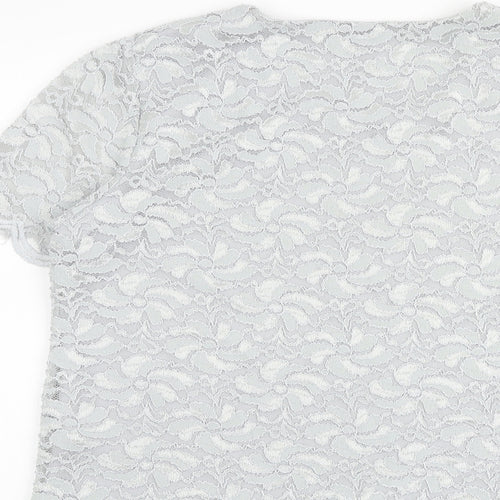 Eastex Womens Grey Polyamide Basic T-Shirt Size 12 Round Neck