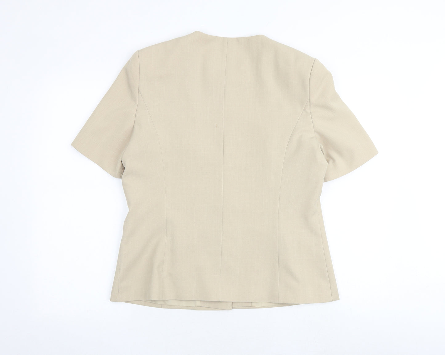 Berkertex Womens Beige Polyester Jacket Blazer Size 14