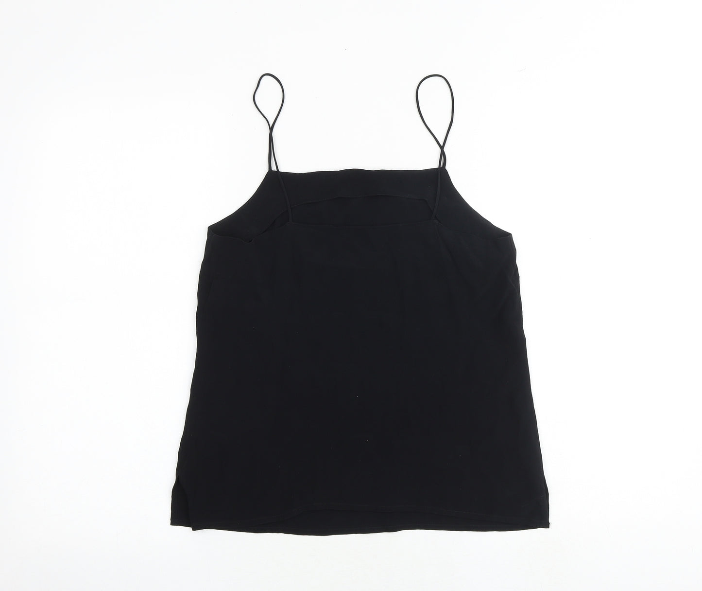 Warehouse Womens Black Polyester Camisole Tank Size S Square Neck
