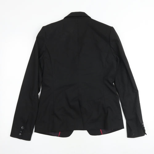 NEXT Womens Black Polyester Jacket Suit Jacket Size 10