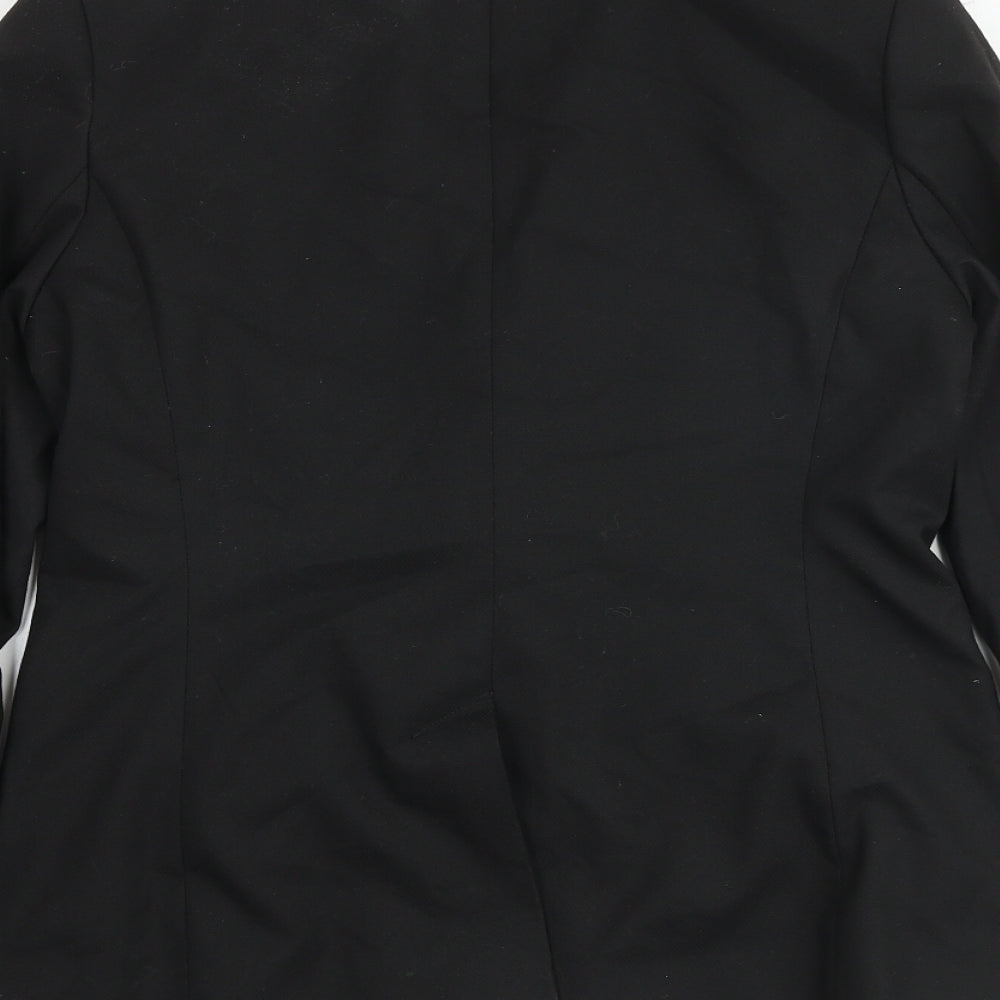 NEXT Womens Black Polyester Jacket Suit Jacket Size 10
