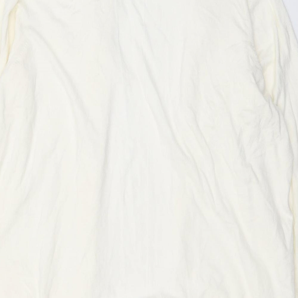 Marks and Spencer Womens Ivory V-Neck Viscose Cardigan Jumper Size XL