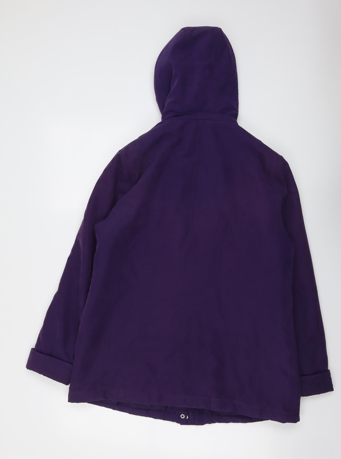 First Avenue Womens Purple Jacket Size 12 Zip