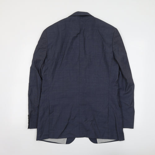 Marks and Spencer Mens Blue Wool Jacket Suit Jacket Size 40 Regular