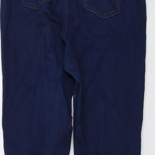Marks and Spencer Womens Blue Cotton Jegging Jeans Size 18 L29 in Regular