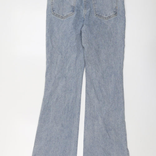 Motel Womens Blue Cotton Flared Jeans Size M L31 in Regular Button